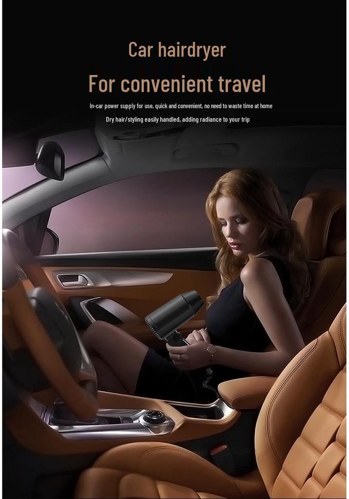 Portable 12V High-Power Multifunctional Car Hair Dryer
