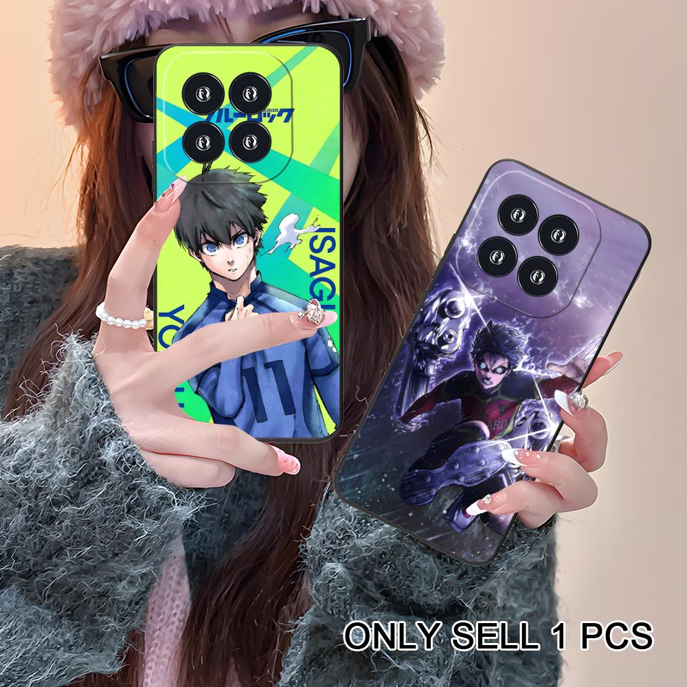 Blue Lock Isagi Yoichi Matte TPU Mobile Phone Case for Xiaomi 15 14 13 12 Mi 11 T Ultra Lite Pro S X 5G Colorful Printing Cover