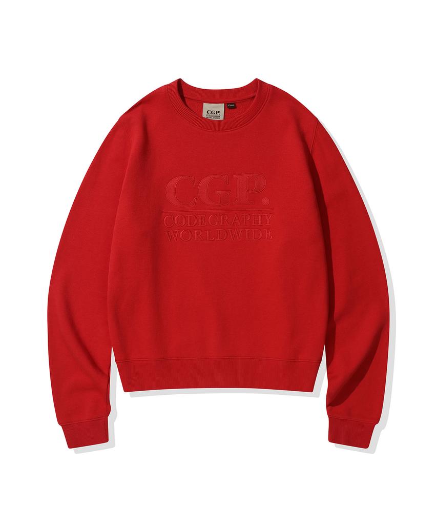 CGP (Women) Square Logo Sweatshirt_Red