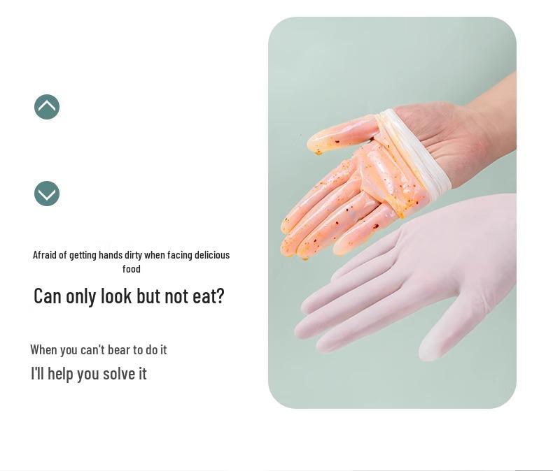 Nitrile Latex-Free Waterproof Dishwashing and Cleaning Gloves (Durable, Food Grade, Disposable)