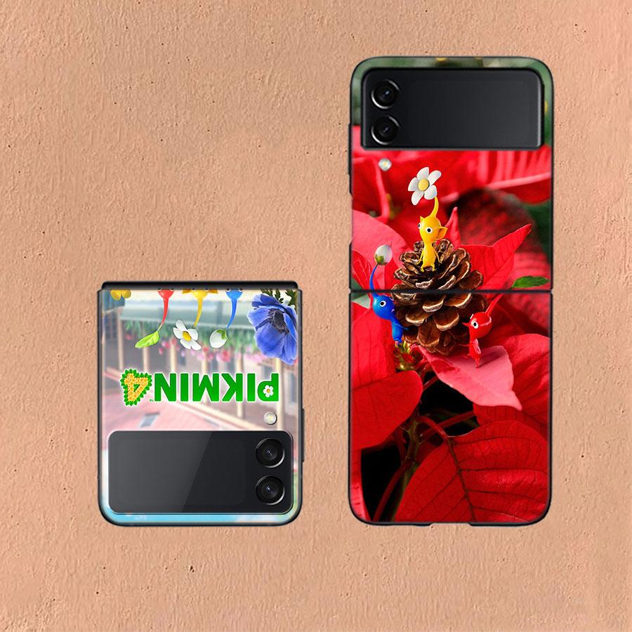 Game Pikmin 4 Coque For Samsung Z Flip7 6 Galaxy Case Shockproof Z Flip5 Z Flip3 4 5G Hard Cover Phone TPU PC Hard Funda