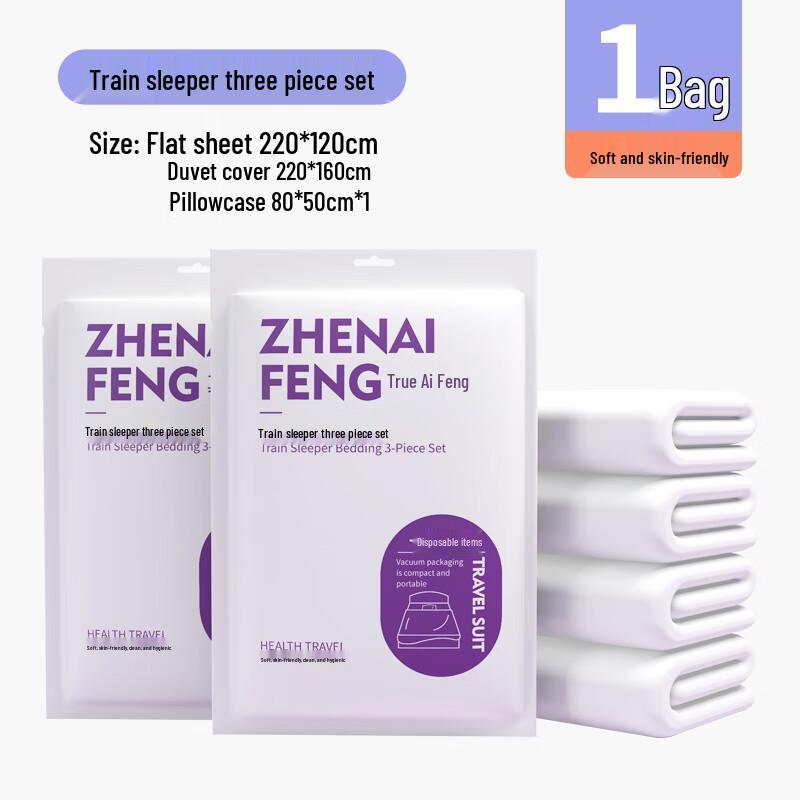 Disposable Train Sleeper Travel Set