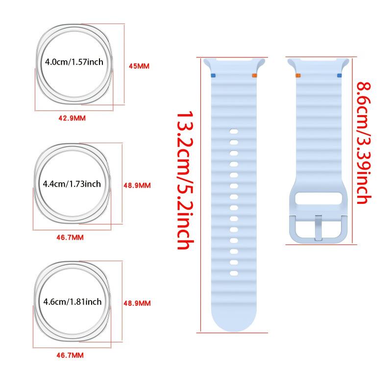 40/44/46mm Watch Strap for Samsung Watch 8/Watch 8 Classic Anti-Collision Protection Seamless Fit Breathable and Sports Strap