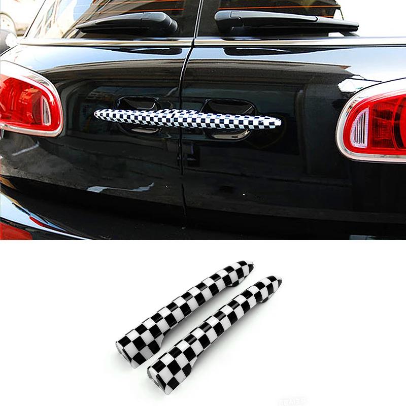 2PCS/Set Car Rear Trunk Door Handle Covers Decoration Stickers For MINI Cooper F54 Rear Handle Protection Shell Car Accessories