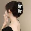Flower Acetate Hair Crab Clip Headwear Large Shark Clip Sweet Butterfly Hair Claw  Female