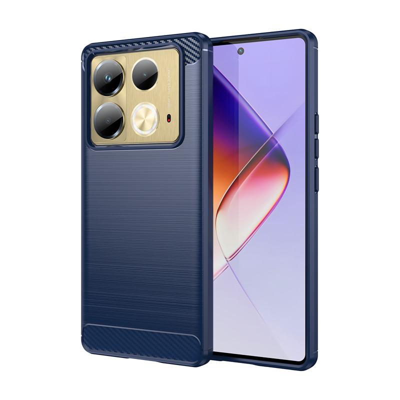 

Для Funda infinix Note 40 Чехол infinix Note 40 Note 40 Pro Чехол Матовый противоударный защитный чехол для телефона TPU infinix Note 40 infinixNote40ProPlus синий