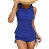2026 Stylish Women's Swimwear Lace Mesh Tankini Bikini Set (3-Piece)