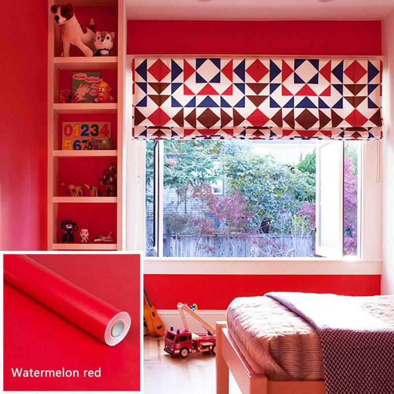 

Самоклеящиеся однотонные обои из ПВХ в рулоне, съемные водонепроницаемые наклейки на стену 40*60cm