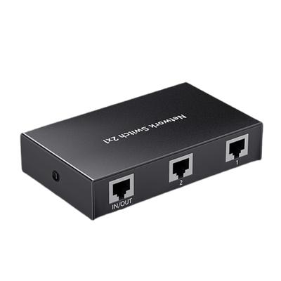 Netzwerk-Switching 2 in 1 out oder 1 in 2 out Zwei-Wege-Switching RJ45 Intern Extern Netzwerk-Switcher-Adapter für Laptop