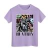 Boys Girls Round Neck Casual Printed Short-sleeved T-shirt Top