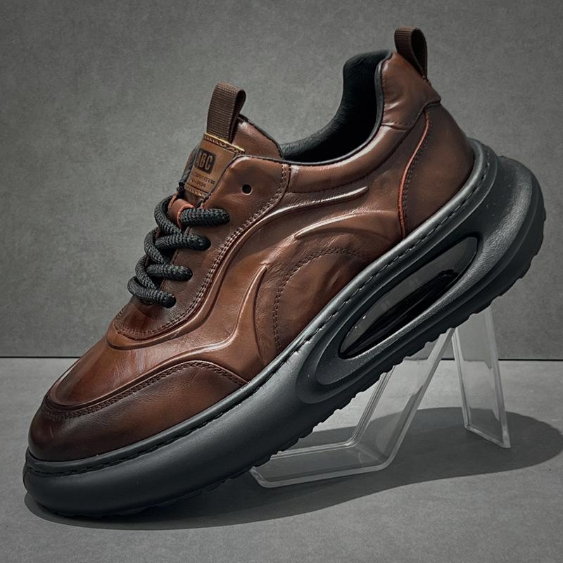 New ModelDaddy Shoes Men'S Trendy Shoes Autumn And Winter Thick-Soled Heightening Air Cushion Shoes Men'S Foam Soft-Soled Sports And Leisure