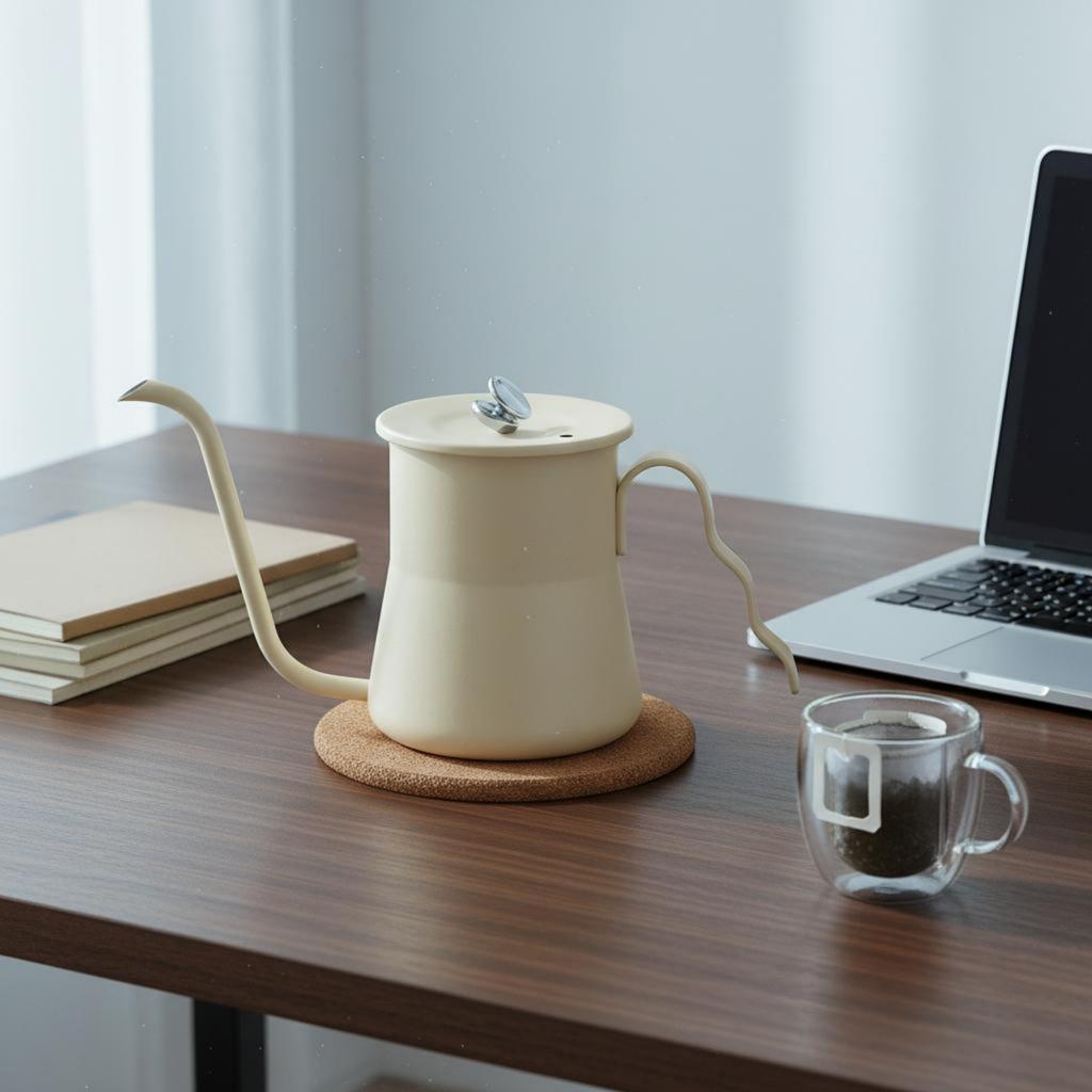 Gooseneck Coffee Kettle Anti-Rust Gooseneck Kettle Hand Brewing Coffee Pot Easy To Clean Hand Brewing Pot Complimentary for Cafe