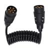 12V 24V Trailer Spring Wire 2M 7 Core Spring Towing Coiled Wire for Commercial Vehicles Campers Cars Boats Coiled Trailer Wire