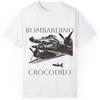 Einzigartiges Bombardino Krokodil T-Shirt, Skurriles Grafik-T-Shirt, Geschenk für Luftfahrt-Enthusiasten, Lustige Freizeitkleidung, für Geburtstage & Partys Multi