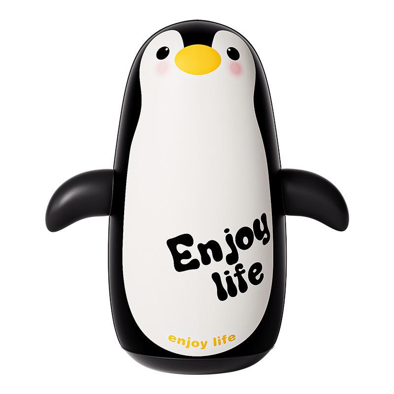 Inflatable Cartoon Penguin Boxing Bag for Kids, Indoor/Outdoor PVC Roly-Poly Decompression Toy.