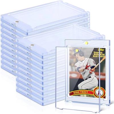 10-1PCS Magnetic Cards Holder 35PT Hard For Korean Kpop Idol Photo Cards Clear Protector Case Sports Trading Card Holder Sleeve