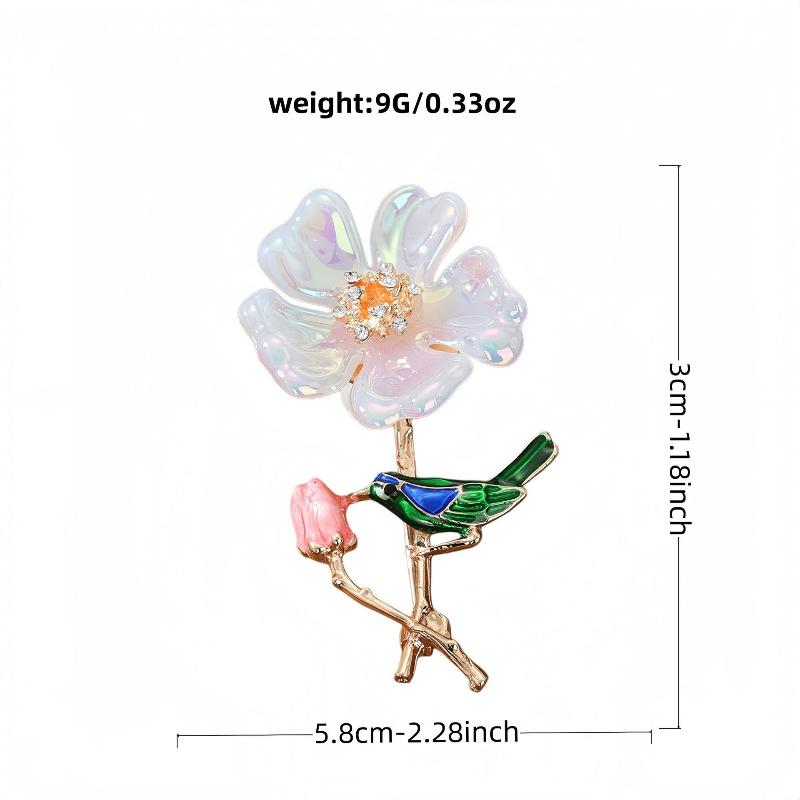 Elegant Flower Pearl Brooch Gold Tone Shell Petal Lapel Pin For Women Suit Coat Dress Jewelry Gift