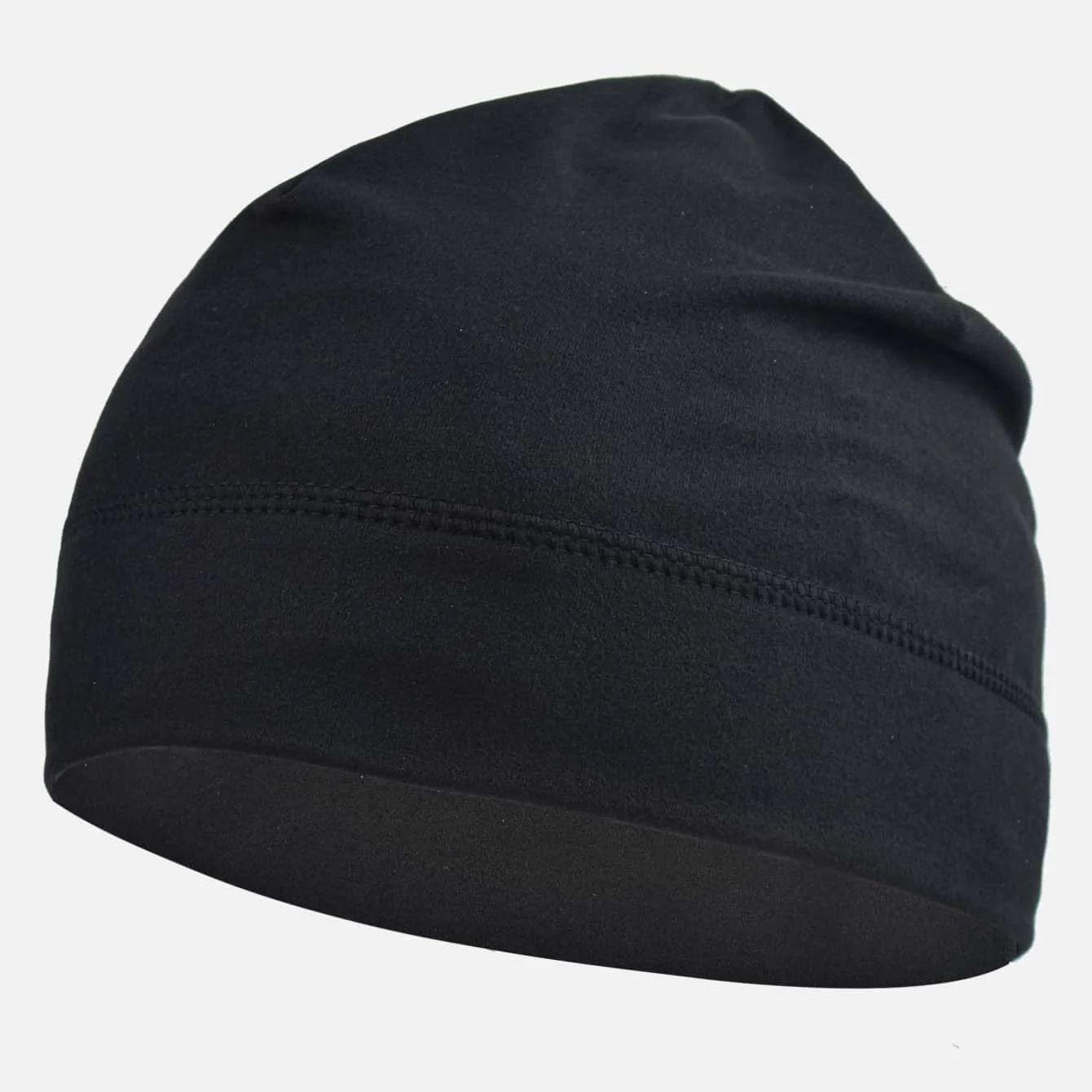 Winter Warm Running Cap Anti-Cold MTB Helmet Liner Fleece Skull Hat Men Women Windproof Thermal Outdoor Sport Ski Beanie Cap чёрный