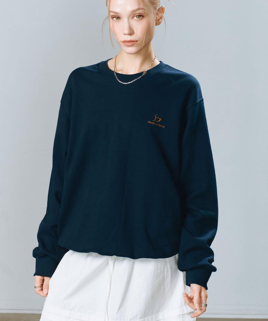 D.XO.H New Logo Unisex Sweatshirt Navy