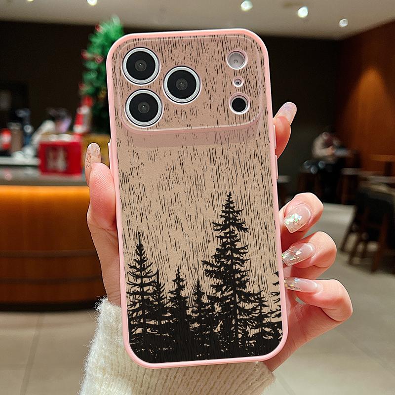 Tree Flowers Pattern Case For iPhone 17 Pro Max Funda iPhone 16 15 14 13 Pro Max Magnetic For Magsafe Hybrid Slim Matte Cover