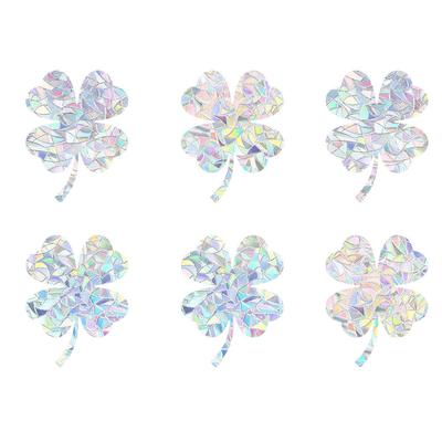 6Pcs Rainbow Suncatcher Window Clings Anti Collision Window Stickers Decals for Birds