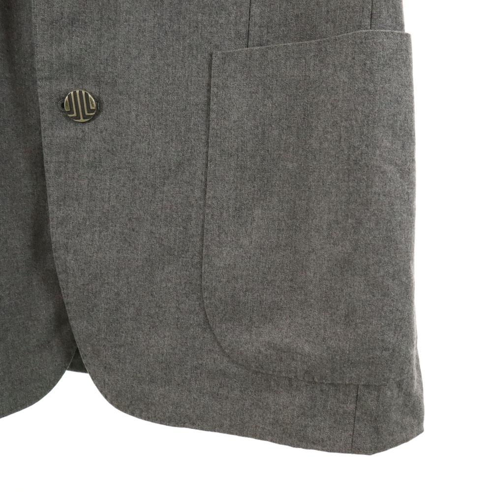 LANVIN 80s 90s Wool Blend Old tailored jacket 7 gray blazer Men's Used