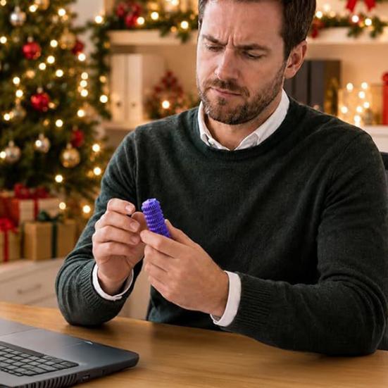 Tragbare Stressreduzierer für Erwachsene 2026 Weihnachts-Adventskalender, 24-Tage-Countdown-Box mit Mini 3D-gedruckten lustigen Feiertags-Vorfreude-Geschenken