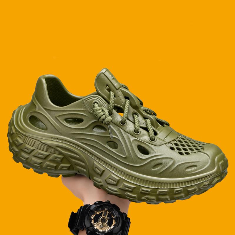 New Breathable Garden Shoes for Women Summer Couple Sandals Non-slip Thick Bottom Men's Sandals Outdoor Baotou Beach Men's Shoes