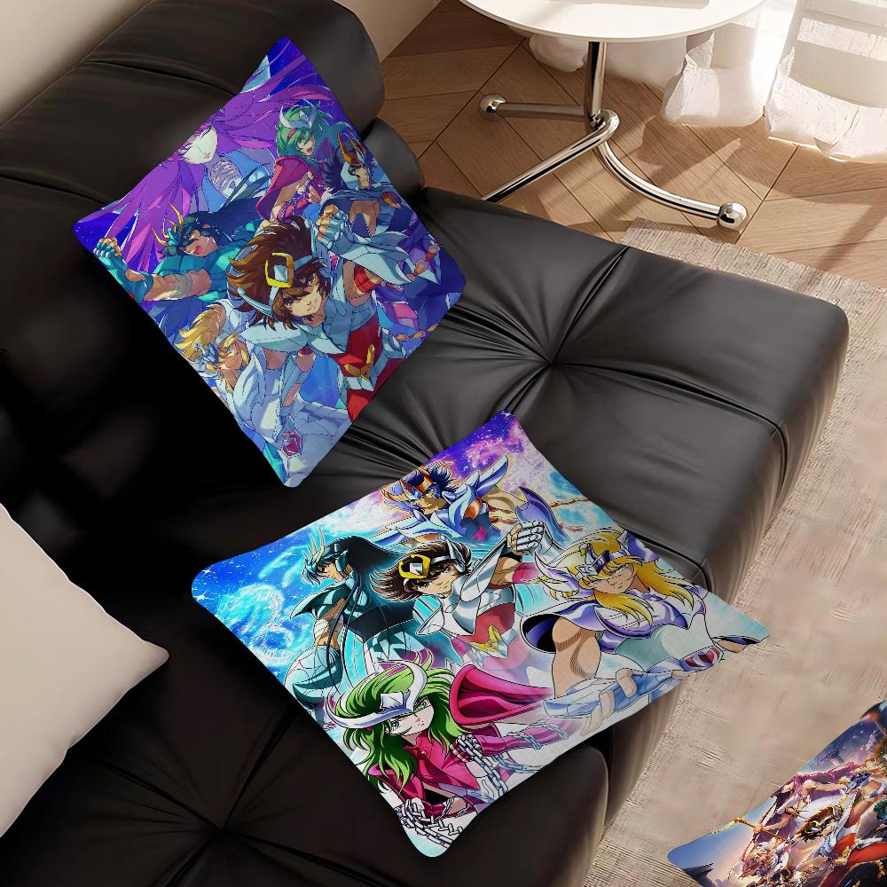 Saint Seiya 45*45cm Cushion Cover Pillow Cover Decor Pillowcase Home Pillowcase For Couch Pillow