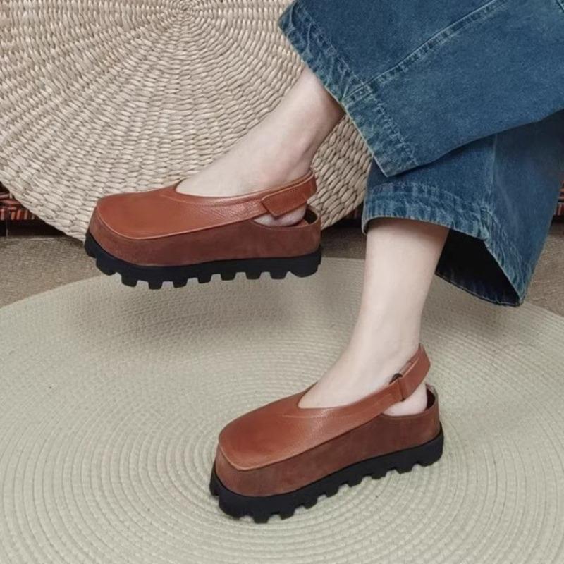 Retro Casual Thick-soled Sandals for Women in The Summer of 2025,Soft-soled,Simple and Versatile Height-increasing Women's Shoes