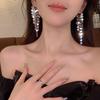 2023 Exquisite High-End Sequined Tassel Earrings: Light Luxury, Anti-Allergic, New Style Dangle Jewelry for Women
