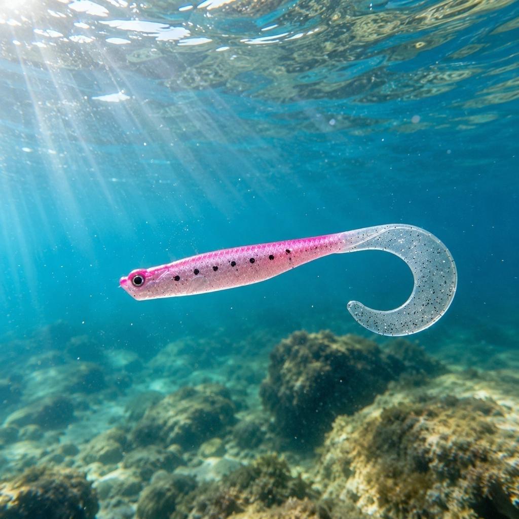 Soft Plastic Fishing Lure Realistic Fish Shape Artificial Bait for Freshwater and Saltwater Angling Applications