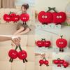 Cherry Plush Toy Pillow Doll And Keychain With Pp Cotton Filling Soft Cushion For Girls Gift