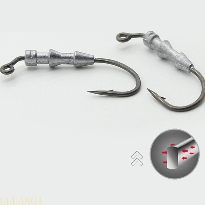 A1A2 5pcs Rig Jigs Head Hook Barbed Crank Hook Outdoor Fishing Tackle 0.6g/1g Swimbait Jigs Head Lures Baits Jigs Head Hook