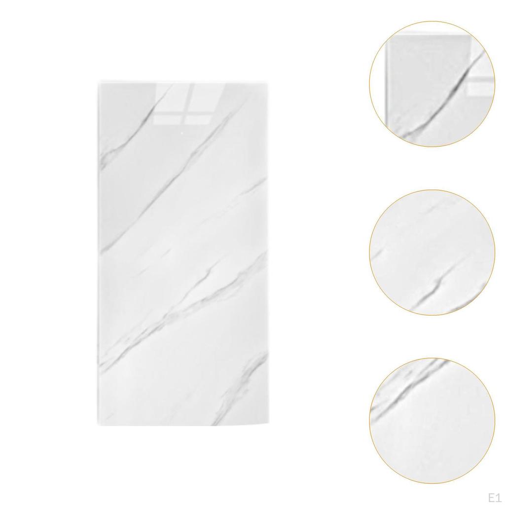 Elegant Marble Effect Tile Sticker for Kitchen And Bathroom Decor