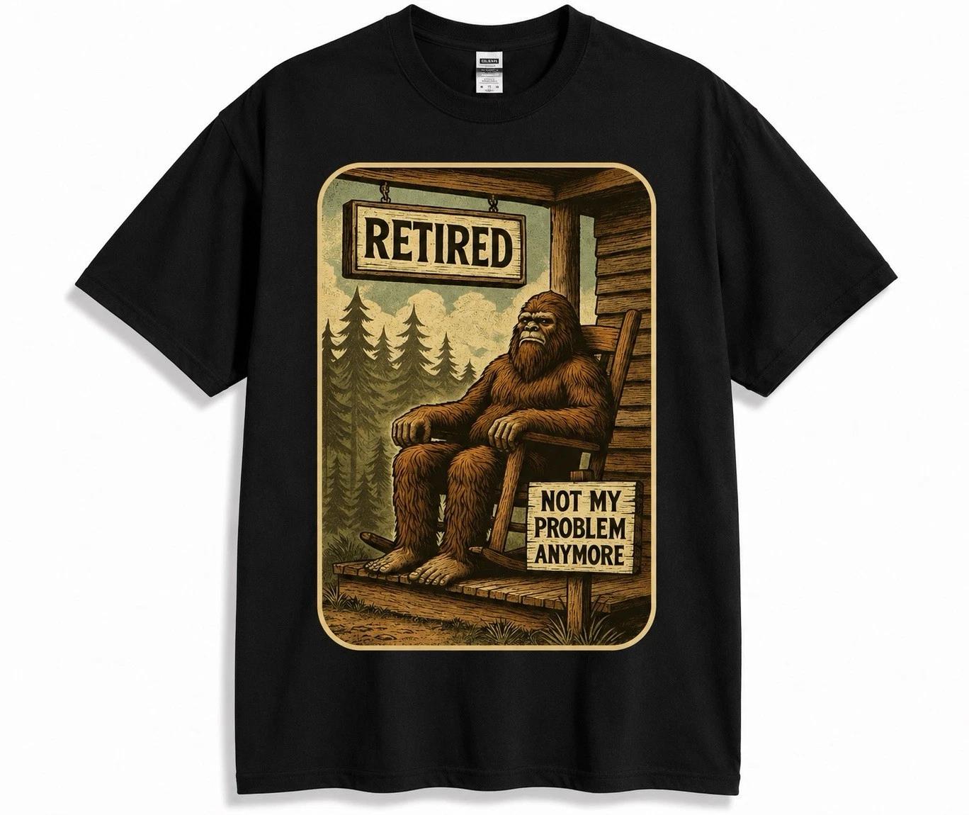 Retro Wilderness Bigfoot Unisex Shirt 4XL