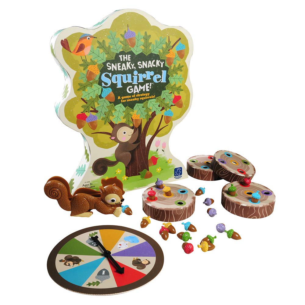Educational Insights Eichhörnchen Eichelfangspiel mit Pinzette (EI3405) Authentisch