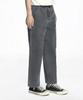 Deoseutoli Crop Wide Denim Pants (Dark Grey)