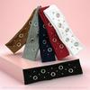 Elastische Punk Metal Oogjes Hoofdband, Unisex Brede Stretch Klinknagel Haarband, Retro Straat Sport Zweet Hoofdband