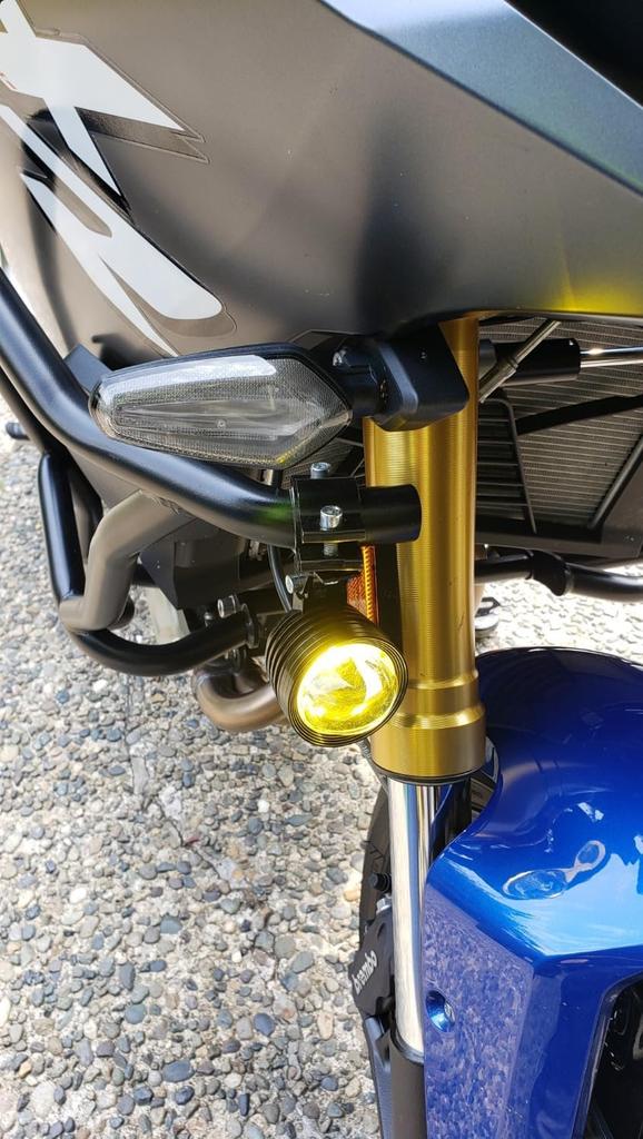 LED Fog Lights for Work Spot and Auxiliary Universal Use and Yellow Motorcycles, Lights, Lights, Headlights, Lighting, 6000K, 12V/24V, Waterproof,