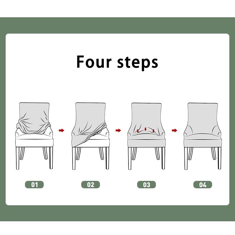 1Pc Polar Fleece Armchair Cover Adjustable Jacquard Bar Arm Chair Slipcover Solid Elastic Single Chair Cover For Study Kitchen
