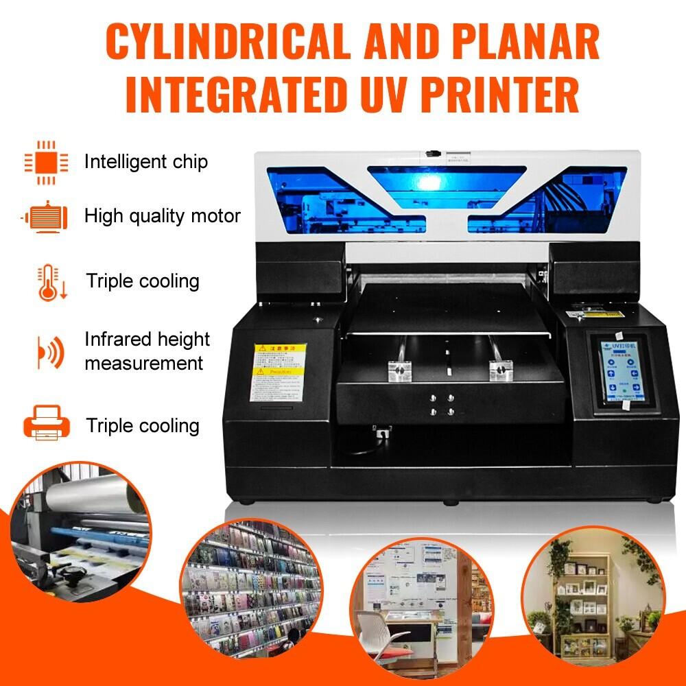 A3 UV 19 Flatbed Automatic Bottle Label Printer Machine For Flatbed Metal