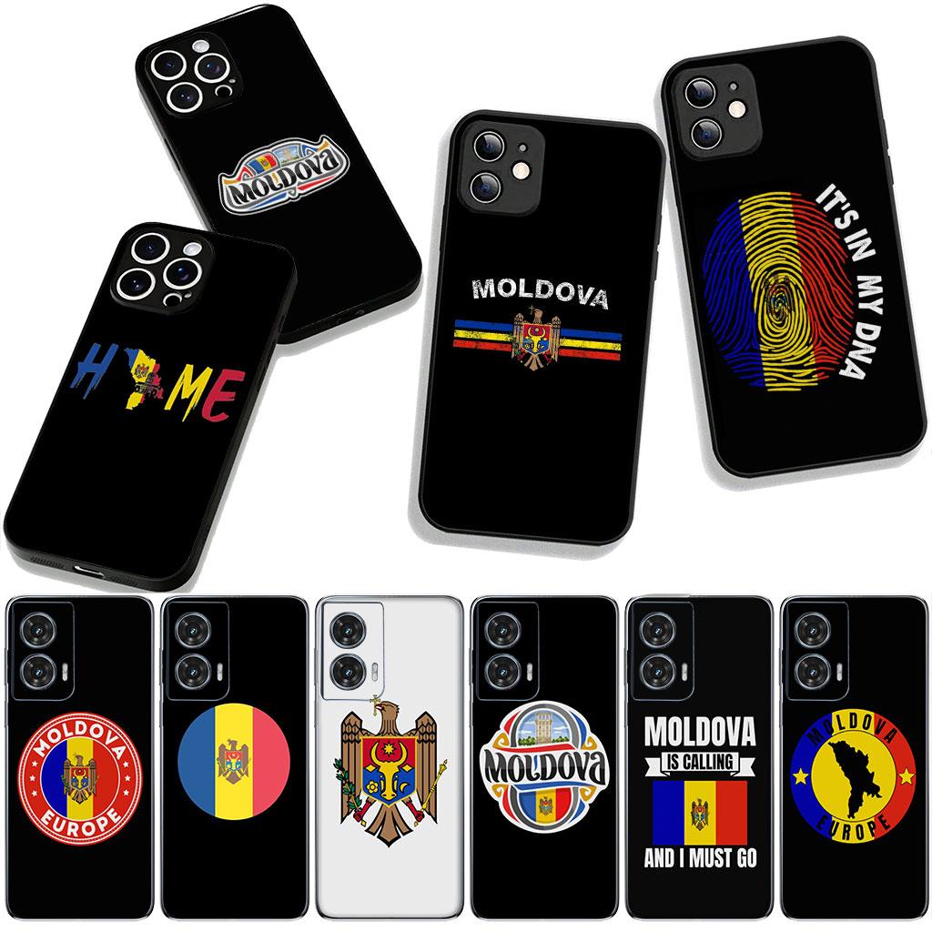 for Samsung Galaxy A25 A37 A57 A12 A14 A31 A41 A50 A51 A70 A71 A72 A21S A04 M15 Note 20 9 8 10 Case Republic of Moldova Flag