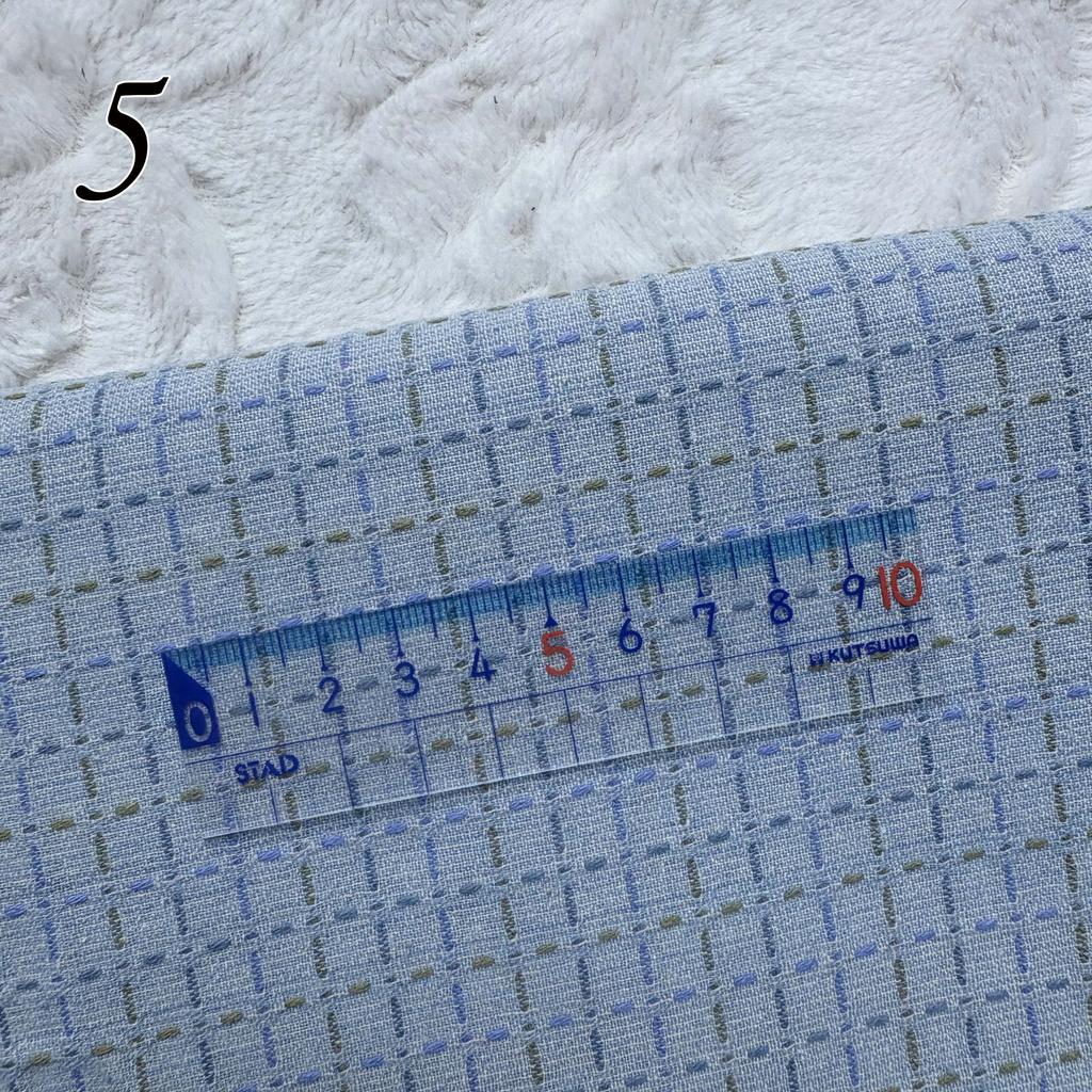 בד קבוצת בד יפנית חמודה רטרו, צבוע בחוט, לתפירה, טלאים בעבודת יד, הכנת בגדי ילדים, בובות