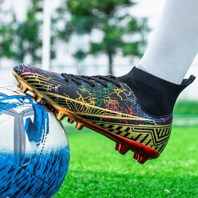 New Men Soccer Shoes Breathable Professional Unisex Non-slip Football Boots Sports New Cleats Ultralight
