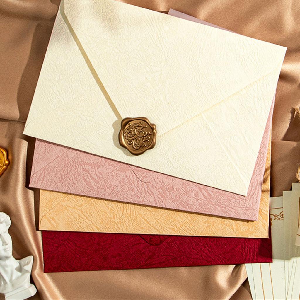 Vintage Stationery Envelopes Set with 6 Writting Paper Letter (Lined) 3 Matching Envelopes 3 Seal Stamp Sticker