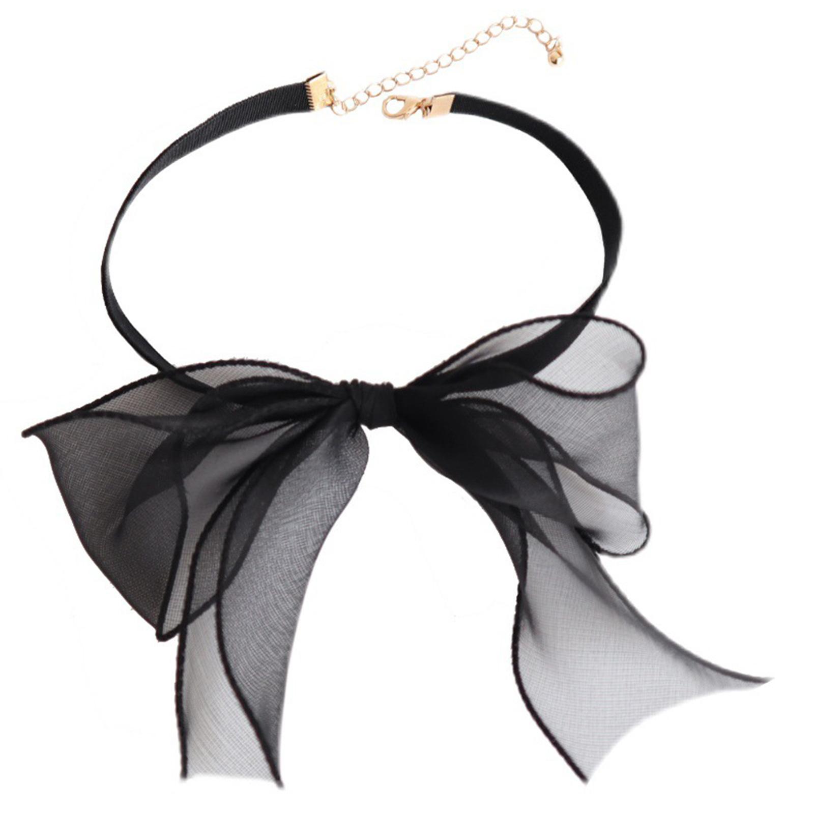 

Bowtie Choker Bow Choker Necklace Lolita Choker Velvet Choker Bowknot Choker Clavicle Chain Vintage Choker Goth Choker чорний