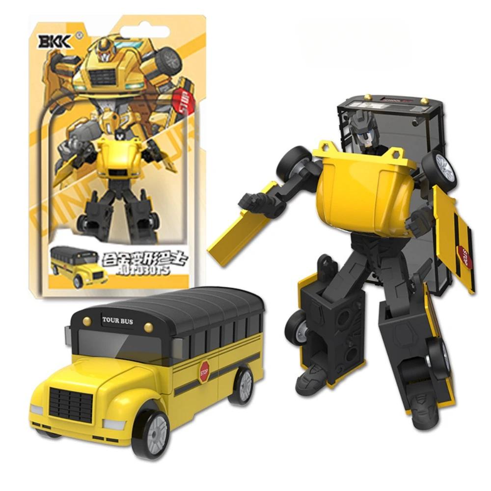 Deformation Bus School Bus Robot Toy Model  Alloy Car Boy Children's Toy
