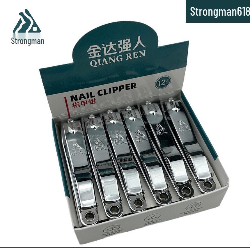 Jindaqiangren Large Carbon Steel Nail Clippers - Flat Mouth Manicure Tool with Free Shipping