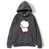 Cute Couple Hoodie Cute Bubu and Dudu Are Playing Scooter Together Sweatshirts Hooded Men's Clothes Women Panda Bear Top